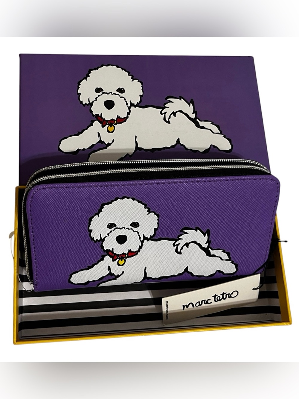 Marc Tetro Print Zip Wallet